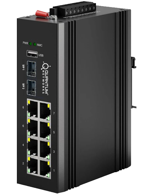 QN-IS-225 8 Port | Industrial Ethernet Switches | Quantum Networks